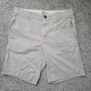 Faherty Island Life Shorts Men's Khaki Organic Cotton Blend Preppy Beach Life 30